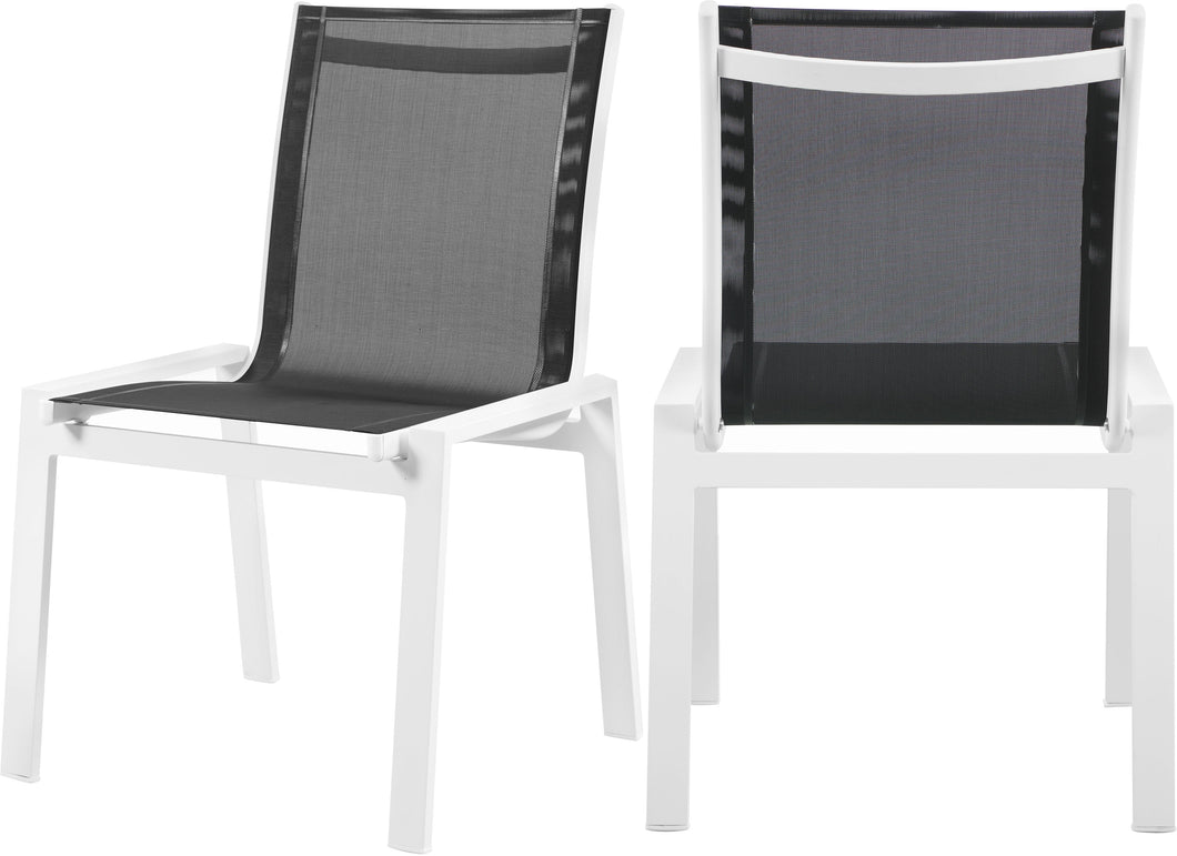 Nizuc Waterproof Fabric Outdoor Patio Aluminum Mesh Dining Chair - Furniture Depot