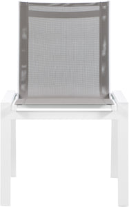 Nizuc Waterproof Fabric Outdoor Patio Aluminum Mesh Dining Chair - Furniture Depot