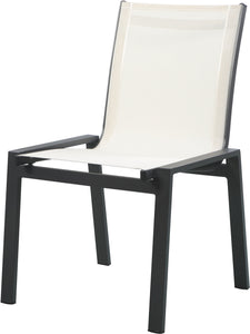 Nizuc Mesh Waterproof Fabric Outdoor Patio Aluminum Mesh Dining Chair - Furniture Depot