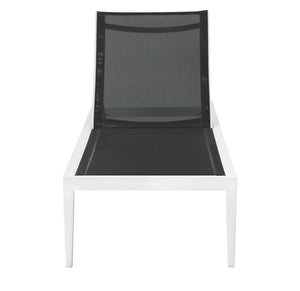 Nizuc Waterproof Fabric Outdoor Patio Aluminum Mesh Chaise Lounge Chair - Furniture Depot
