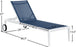 Nizuc Waterproof Fabric Outdoor Patio Aluminum Mesh Chaise Lounge Chair - Furniture Depot