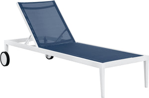 Nizuc Waterproof Fabric Outdoor Patio Aluminum Mesh Chaise Lounge Chair - Furniture Depot
