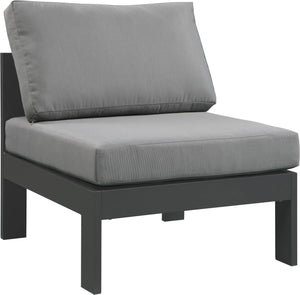 Nizuc Waterproof Fabric Outdoor Patio Aluminum Armless Chair - Furniture Depot