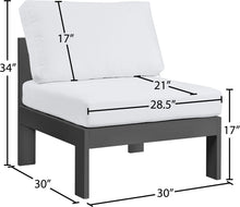 Load image into Gallery viewer, Nizuc Waterproof Fabric Outdoor Patio Aluminum Armless Chair - Furniture Depot