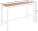 Nizuc Polywood Outdoor Patio Aluminum Rectangle Bar Table - Furniture Depot