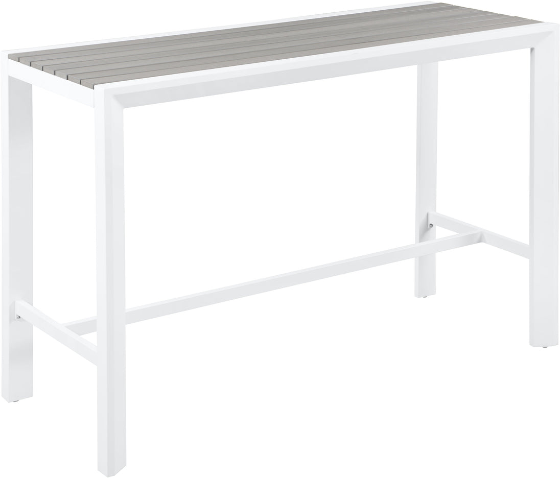 Nizuc Polywood Outdoor Patio Aluminum Rectangle Bar Table - Furniture Depot