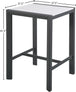 Nizuc Polywood Outdoor Patio Aluminum Square Bar Table - Furniture Depot