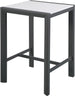 Nizuc Polywood Outdoor Patio Aluminum Square Bar Table - Furniture Depot