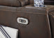 Game Zone PWR REC Sofa with ADJ Headrest - Bark - Furniture Depot