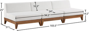 Rio Waterproof Fabric Outdoor Patio Modular Sofa - Furniture Depot