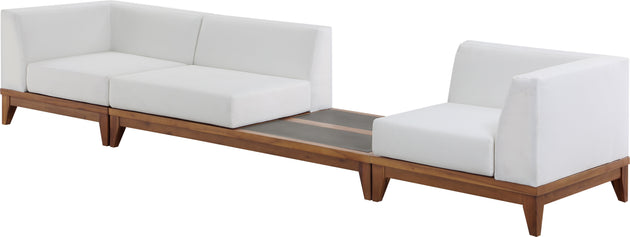 Rio Off White Waterproof Fabric Outdoor Patio Modular Sofa - Furniture Depot