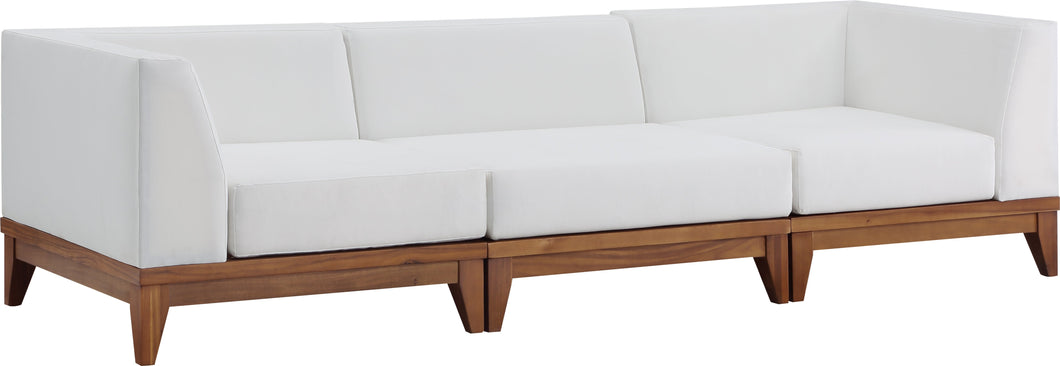Rio Off White Waterproof Fabric Outdoor Patio Modular Sofa - Furniture Depot