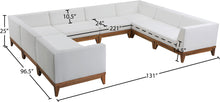 Load image into Gallery viewer, Rio Off White Waterproof Fabric Outdoor Patio Modular Sectional - Furniture Depot