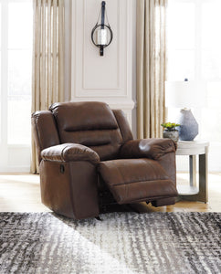 Stoneland Recliner Chair - Chocolate - Furniture Depot