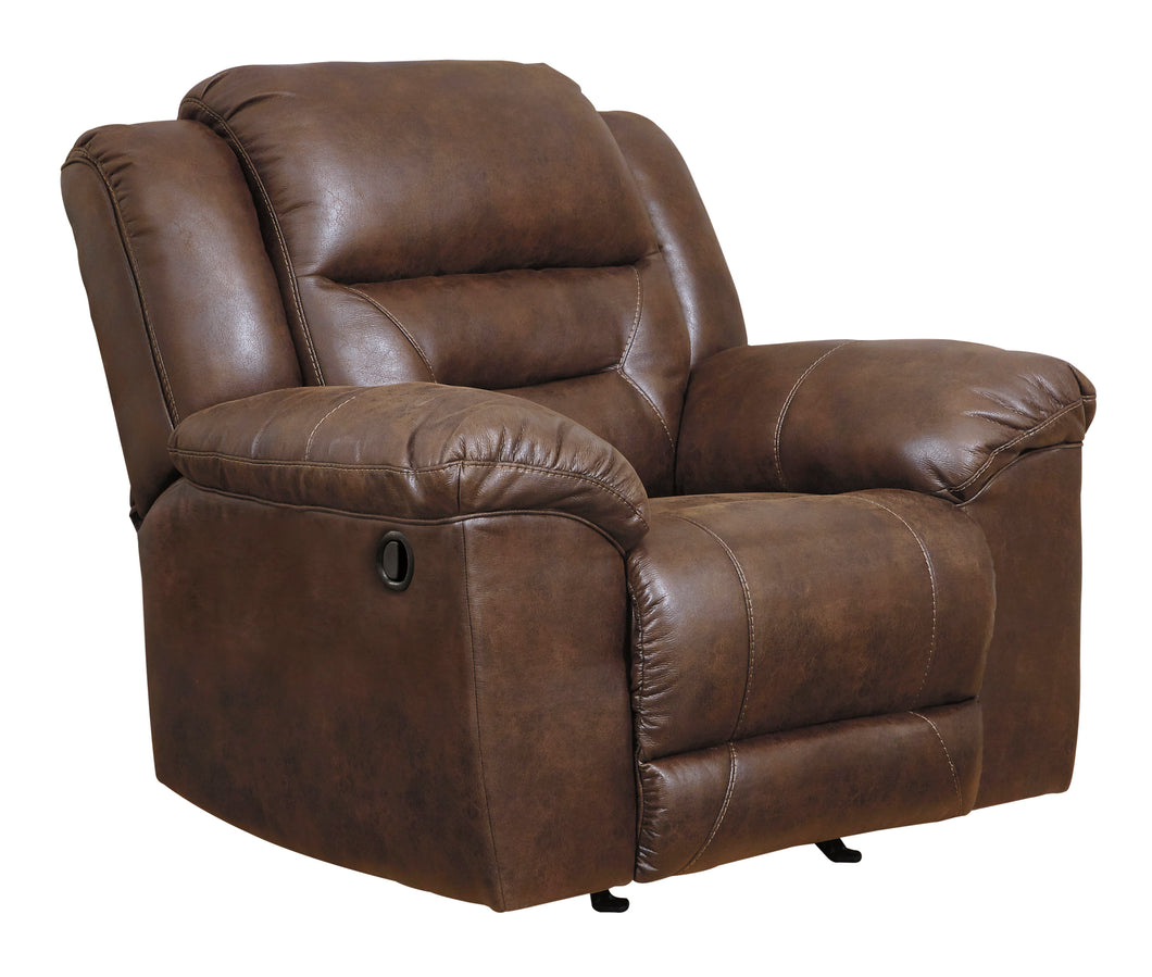 Stoneland Recliner Chair - Chocolate - Furniture Depot