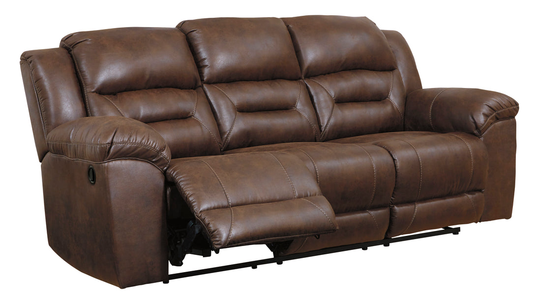 Stoneland Power Reclining Sofa - Chocolate - Furniture Depot