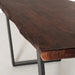 Avenue Live Edge Acacia Dining Table With Black U Legs/Honey Walnut - Furniture Depot