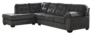 Accrington Left Arm Facing Chaise Sleeper 2 Pc Sectional - Granite