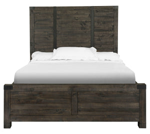 Abington Panel Bed In Weathered Charcoal King