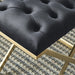 Rada Bench in Black/Gold - Furniture Depot