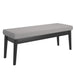 Pebble Bench in Grey Boucle - Furniture Depot