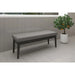 Pebble Bench in Grey Boucle - Furniture Depot