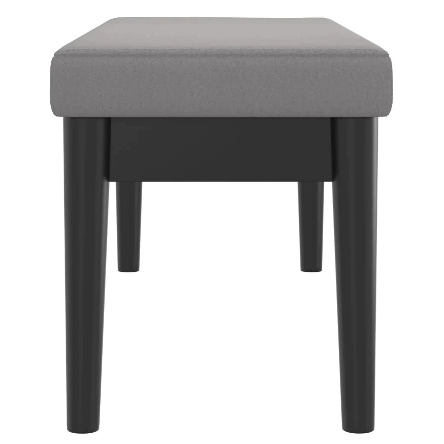 Pebble Bench in Grey Boucle - Furniture Depot