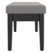 Pebble Bench in Grey Boucle - Furniture Depot