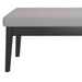 Pebble Bench in Grey Boucle - Furniture Depot