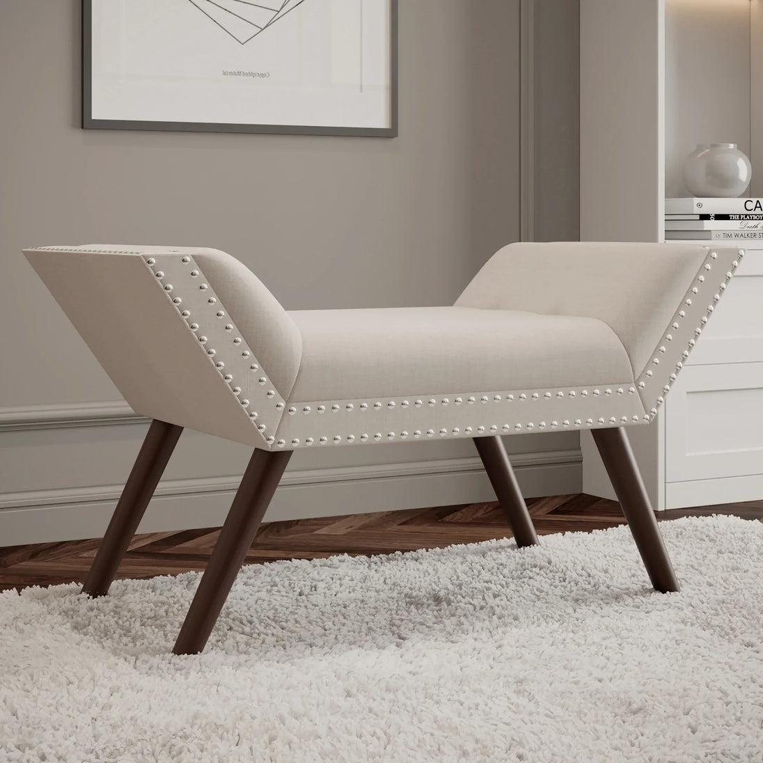 LANA-BENCH-BEIGE - Furniture Depot