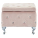 MONIQUE-SINGLE STORAGE OTTOMAN-BLUSH - Furniture Depot