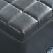 Winston Rectangular Storage Ottoman in Grey - Furniture Depot