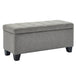 LILA-STORAGE OTTOMAN-GREY - Furniture Depot