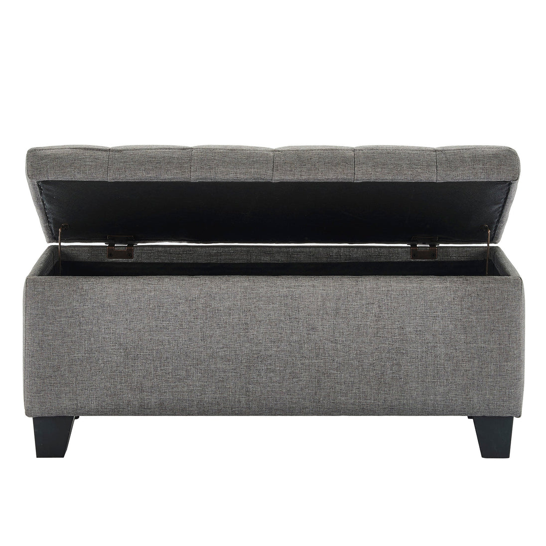 LILA-STORAGE OTTOMAN-GREY - Furniture Depot