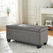 LILA-STORAGE OTTOMAN-GREY - Furniture Depot