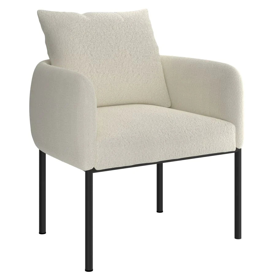 Zana Accent Chair in Cream Boucle - Furniture Depot