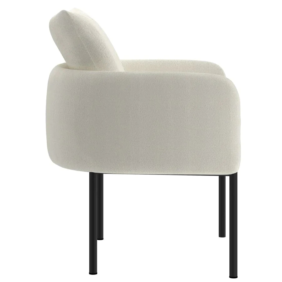 Zana Accent Chair in Cream Boucle - Furniture Depot