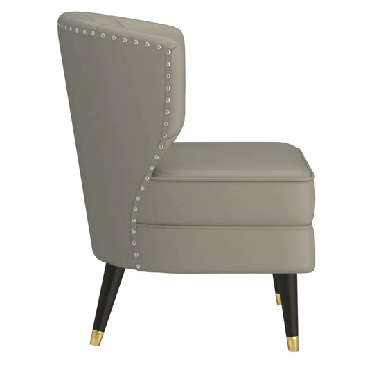 Kyrie Accent Chair in Grey-Beige - Furniture Depot