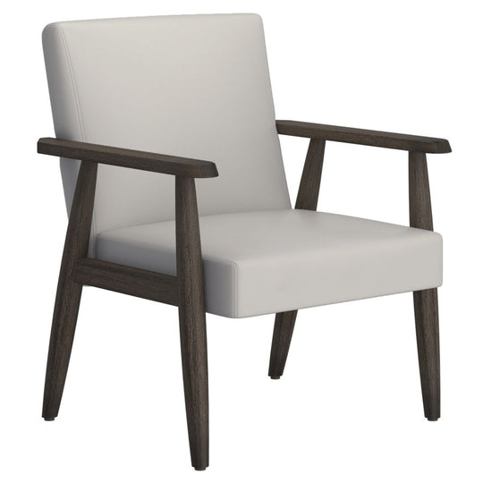 Wilder Accent Chair in Grey-Beige and Weathered Brown - Furniture Depot