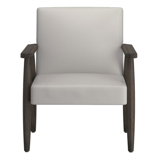 Wilder Accent Chair in Grey-Beige and Weathered Brown - Furniture Depot