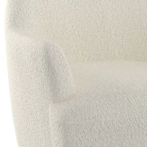 Zoey Accent Chair in Cream Boucle - Furniture Depot
