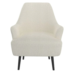 Zoey Accent Chair in Cream Boucle - Furniture Depot