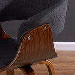 HOLT-ACCENT CHAIR-FABRIC CHARCOAL - Furniture Depot