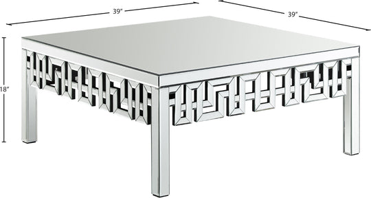 Aria Mirrored Coffee Table - Furniture Depot