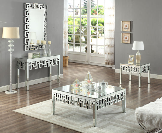 Aria Mirrored End Table - Furniture Depot