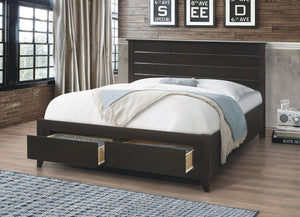 421 Bed - Wooden with Storage Drawers - Furniture Depot