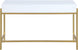 Abigail White / Gold Desk/Console - Furniture Depot