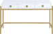 Abigail White / Gold Desk/Console - Furniture Depot