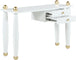 Etro White / Gold Desk/Console - Furniture Depot (7679000969464)