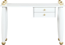 Load image into Gallery viewer, Etro White / Gold Desk/Console - Furniture Depot (7679000969464)